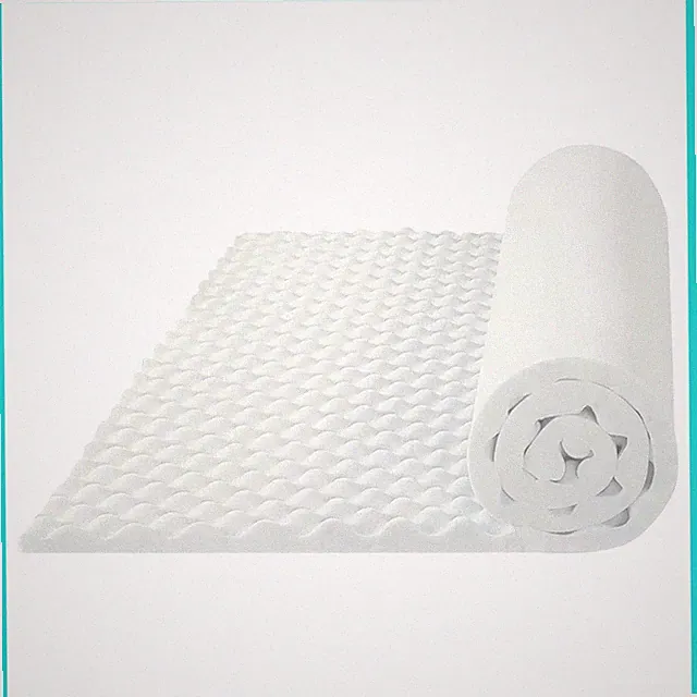 1-inch Convoluted Foam Mattress Topper with Egg Shell Design | Breathable, So...