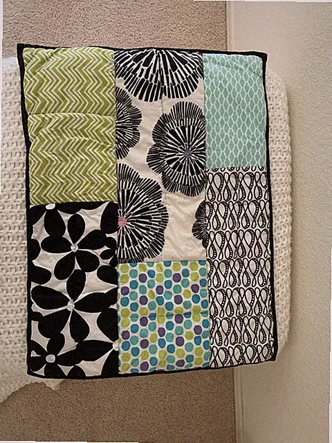 2 POTTERY BARN TEEN Floral Geometric Polka Dot Shams purple black green aqua