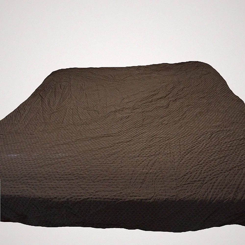Calvin Klein Brown 100% Cotton Duvet Set Shams Textured Polka Dot Cottage Boho