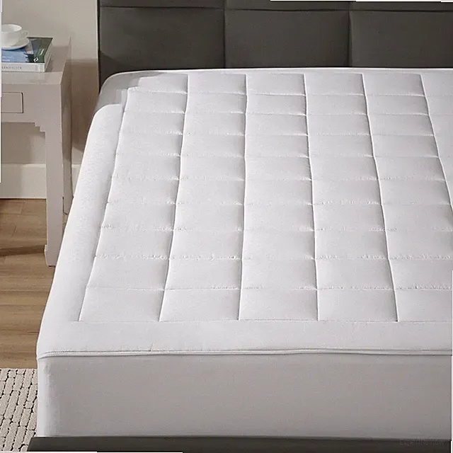 Circles Home Ultra-Plush Down Alternative Cotton Top Mattress Pad
