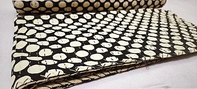 Indian Polka Dot Ethnic Queen Size Cotton Kantha Quilt Throw Blanket Bedspread