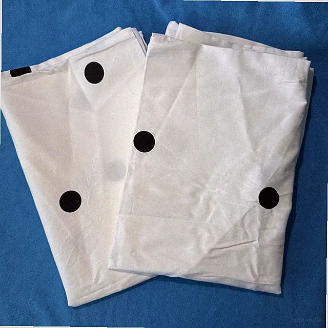 Kate Spade 100% Cotton Black Deco Polka Dot Standard Pillow Case Pair 20x27”