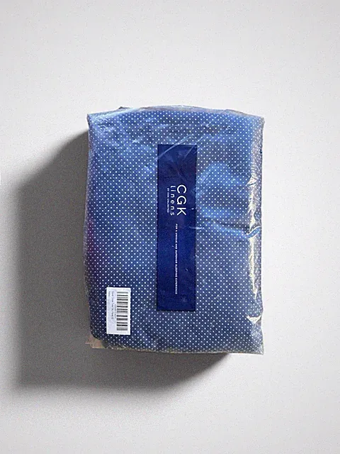 Navy Blue White Polka Dot Twin/Twin XL Duvet Cover