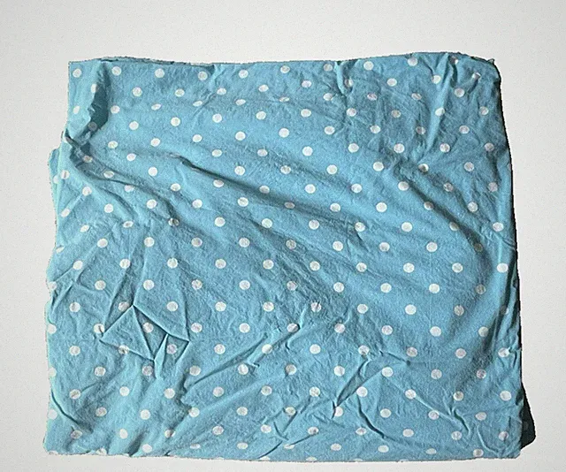 Pottery Barn Duvet Cover Twin Polka Dot Sky Blue Dottie PB Teen Kids Cotton Used