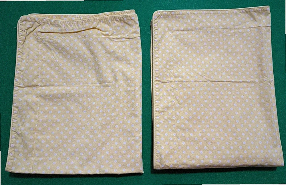 Pottery Barn Kids Yellow White Mini Dot Polka White Dot 2-Standard Shams