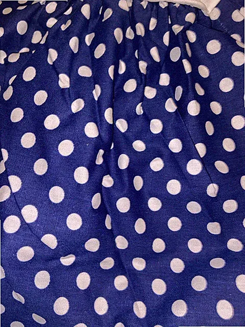 Vintage CROSCILL Navy Blue Twin Dust Ruffle Bed Skirt 13” Drop NWT/OS